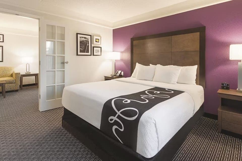 Sink into crisp linens and enjoy a quiet, spacious retreat.
