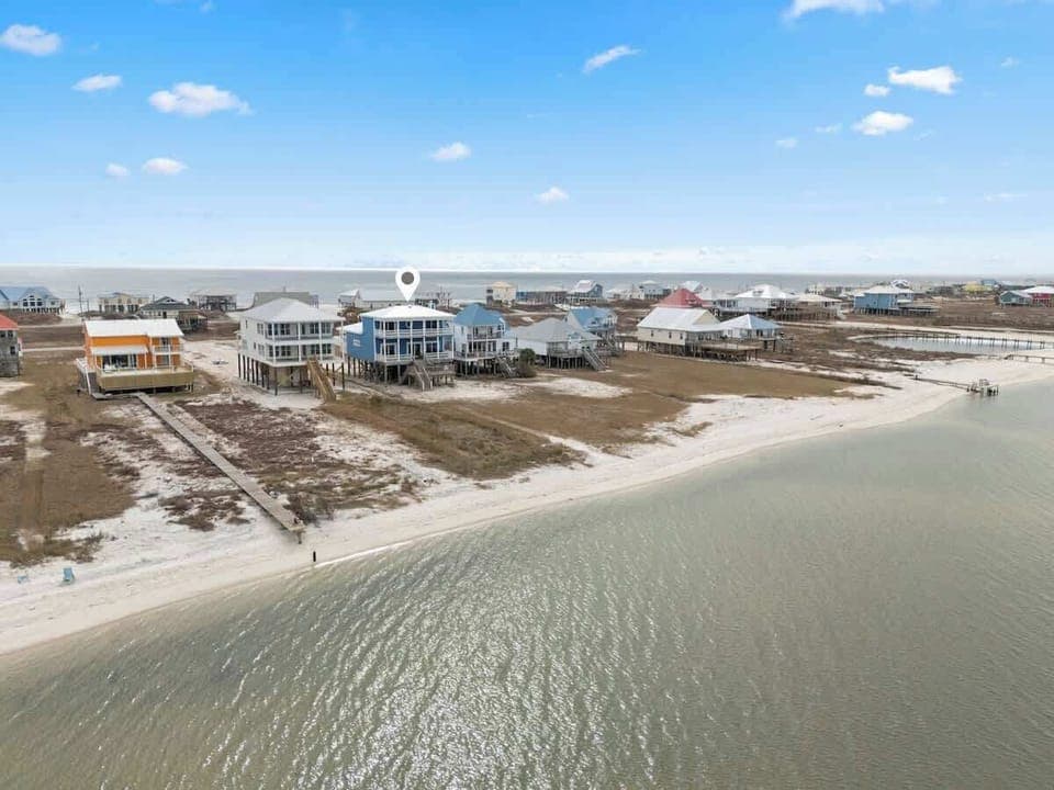  Blue skies, sandy toes. Your perfect beachfront escape starts here.  #CoastalDream #OceanfrontGetaway