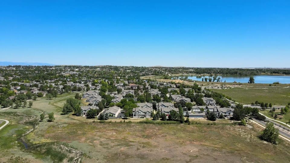 Aerial view of our neighborhood