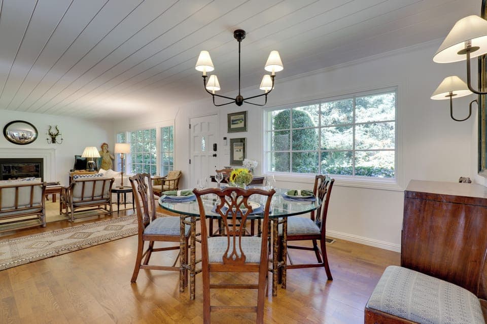 Gather around and enjoy a delicious meal in this inviting dining area.