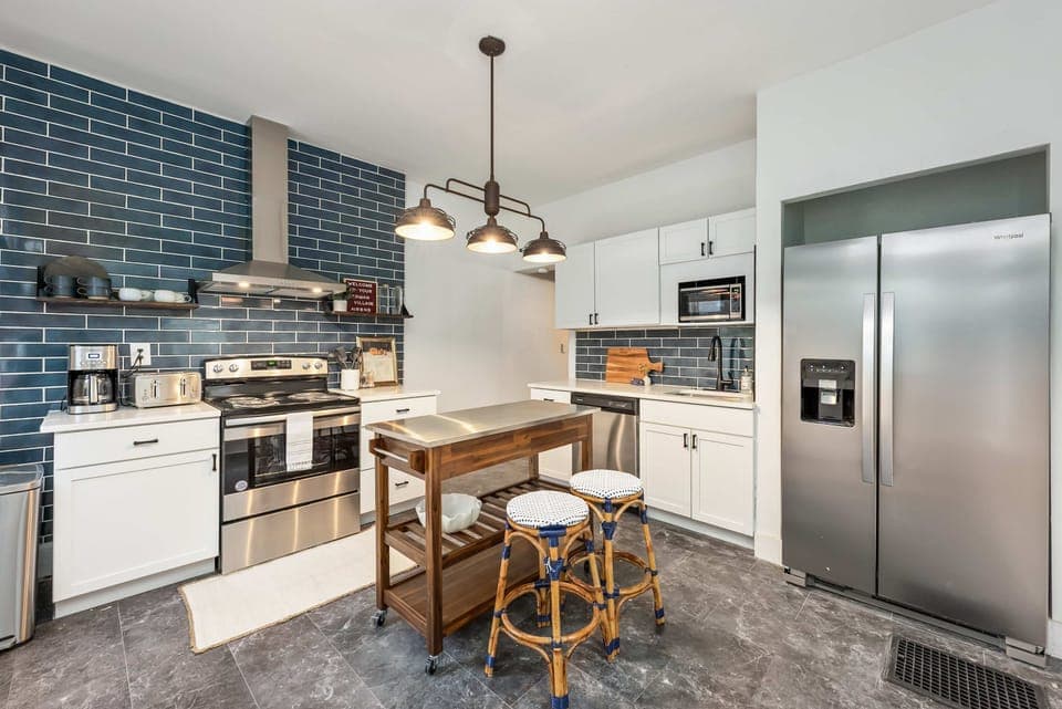 Unit 94’s updated kitchen offers ample space & all the comforts of home