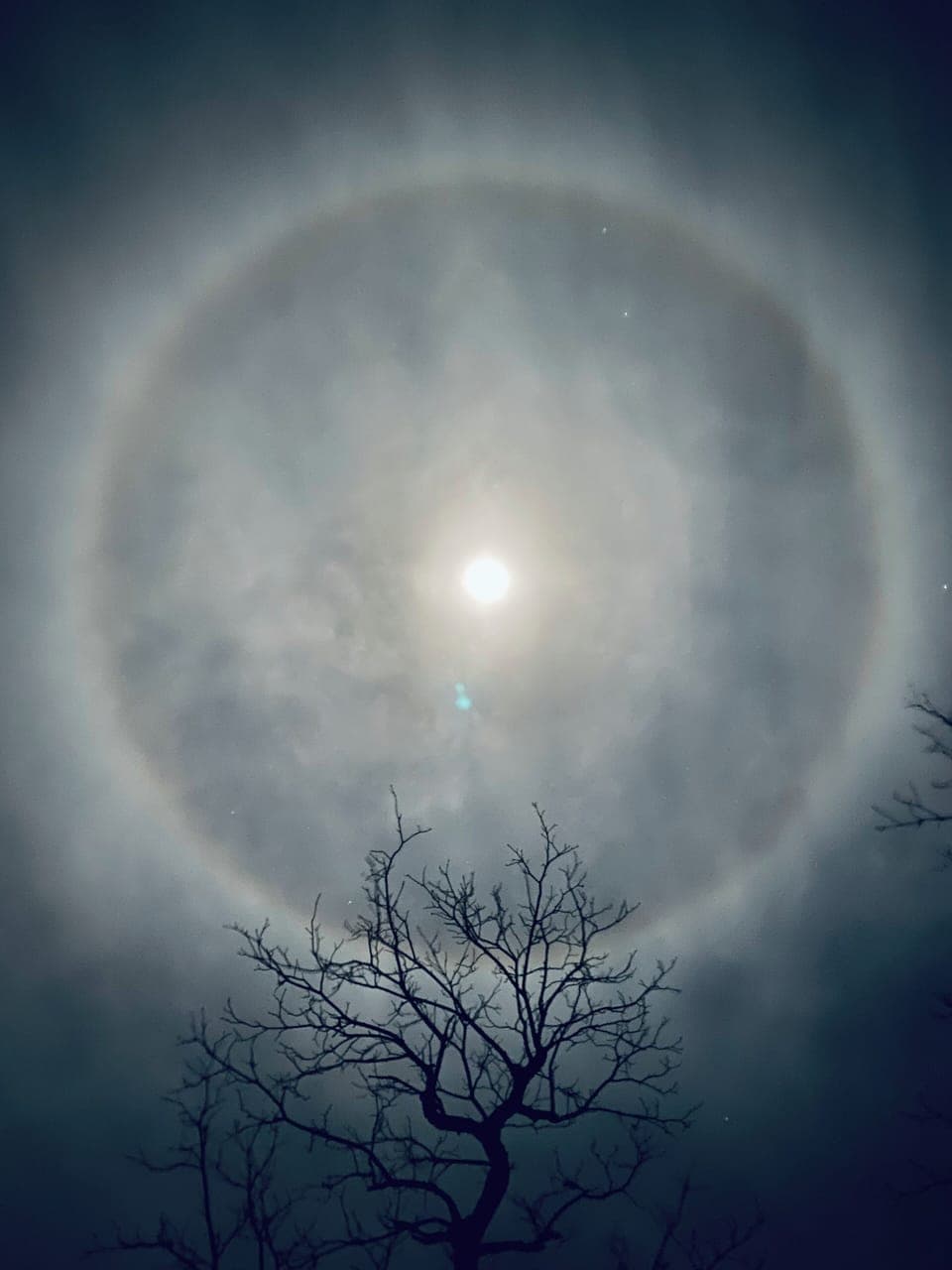 Moon halos are common on the ridge. Magic happens here.