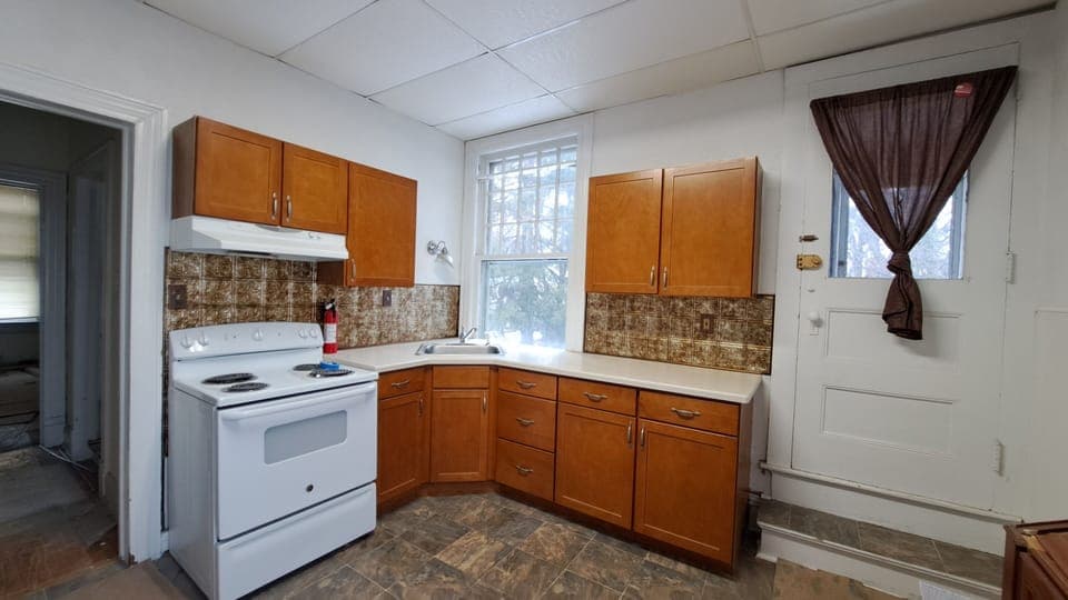 Kitchen with views