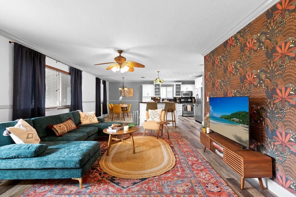 Whole area of the living room