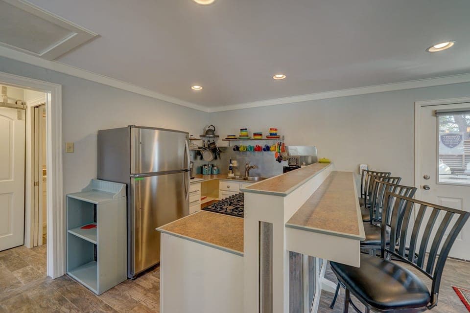 Open to living area