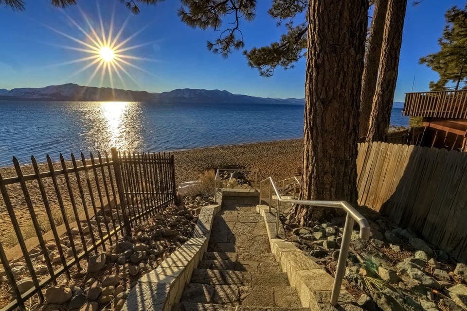 Private beach within walking distance