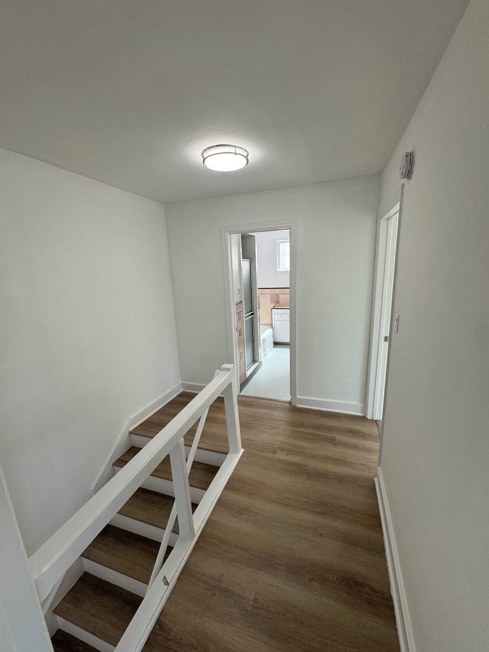 2 bedrooms and full bath upstairs