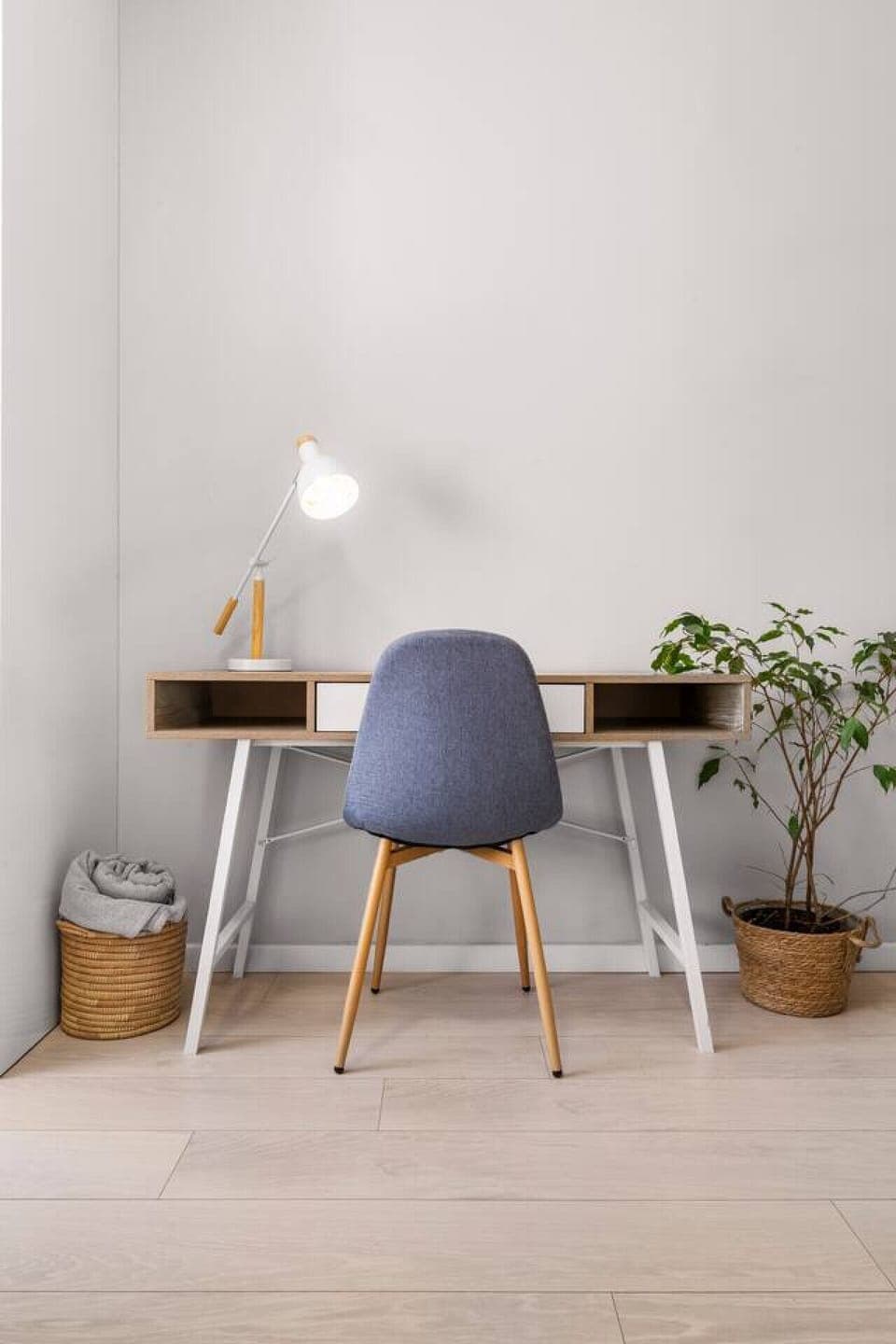 A bright workspace perfect for catching up on emails or creative projects