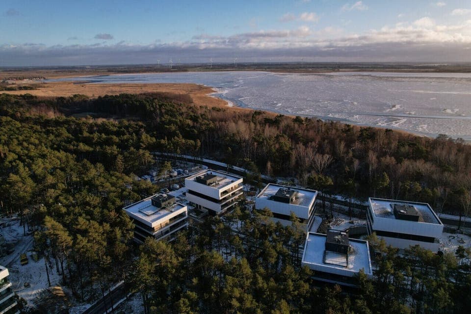 drone view of the complex