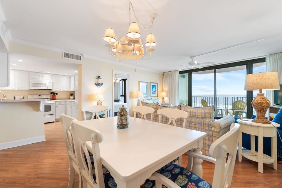 Dining table with seating for 6