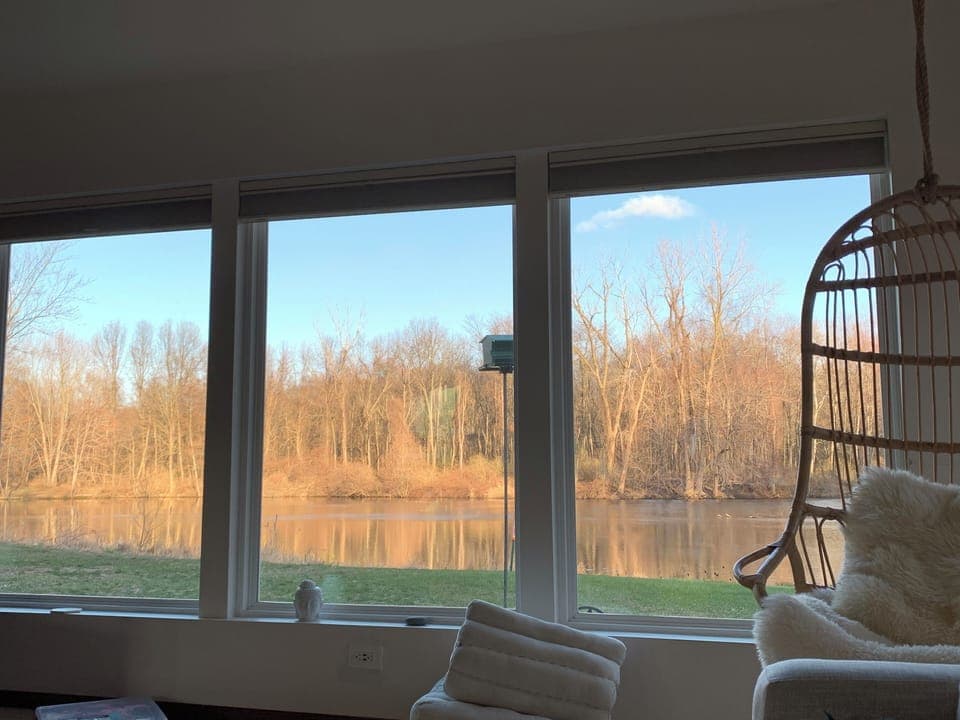 View from living room couch