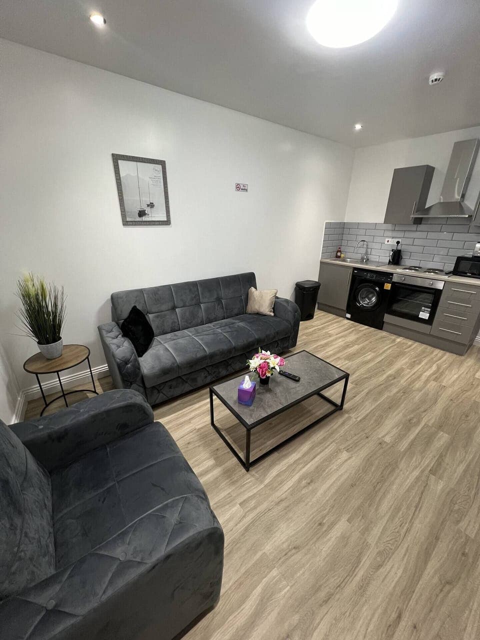 Comfortable Living Space featuring: 
- Smart TV with Netflix 
- 1 x Sofa Bed
