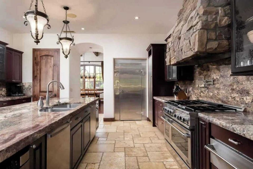 Gourmet kitchen, fully equipped for culinary adventures.