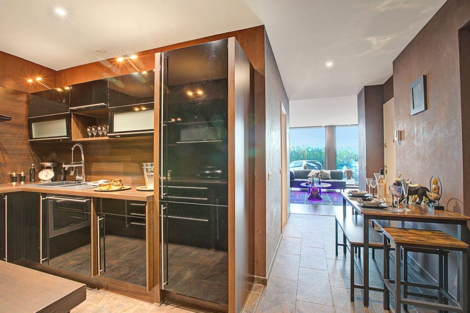 Kitchen and dining area