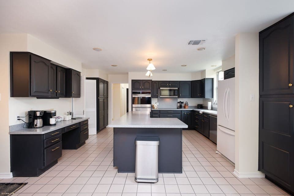 Our fully stocked kitchen