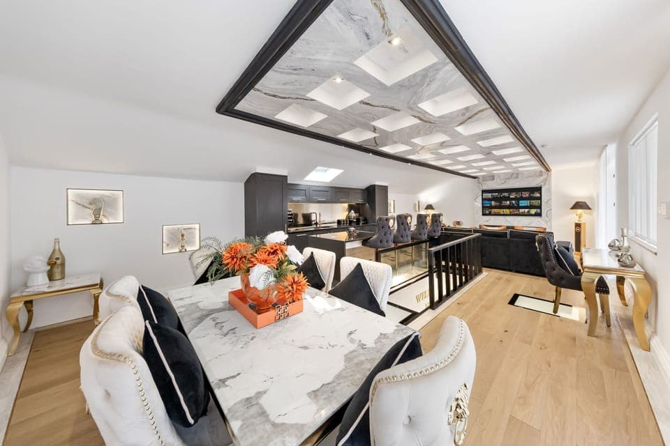 Enjoy a luxurious open plan living and dining area perfect for gatherings