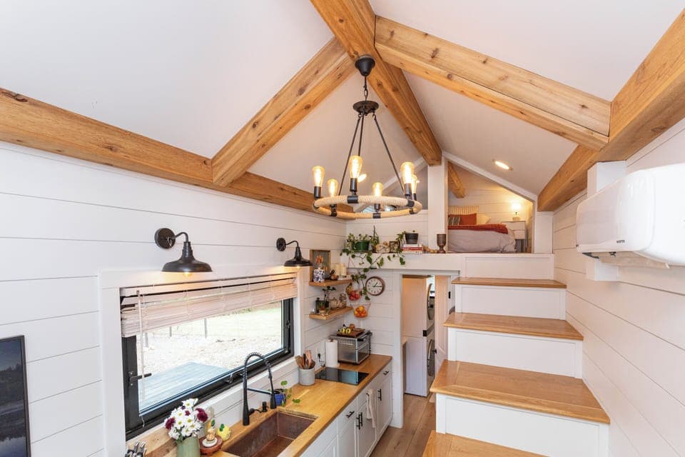 Custom Lighting and beams.
