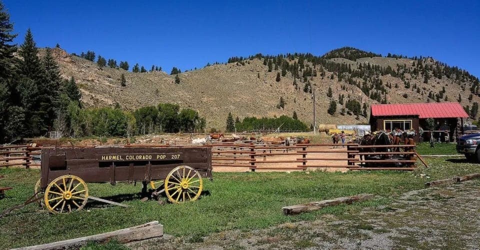 Step into authentic Old West vibes beside the corral.