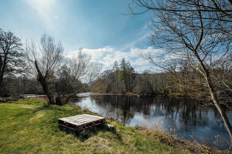 The River Blackwater , just metres away from your chalet