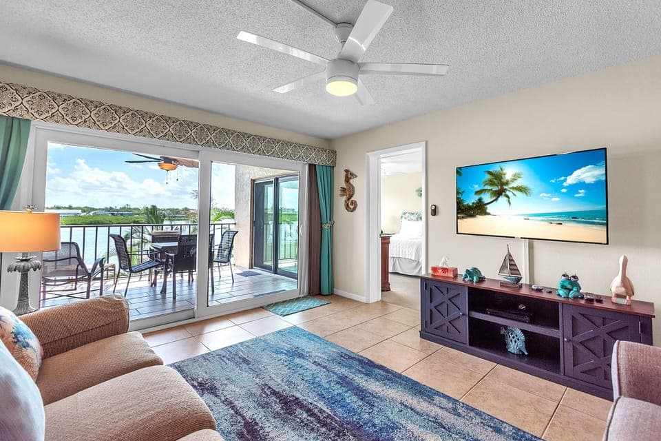 Living Room with Balcony Access