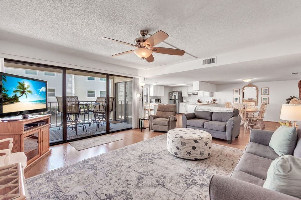 Living Room with Balcony Access