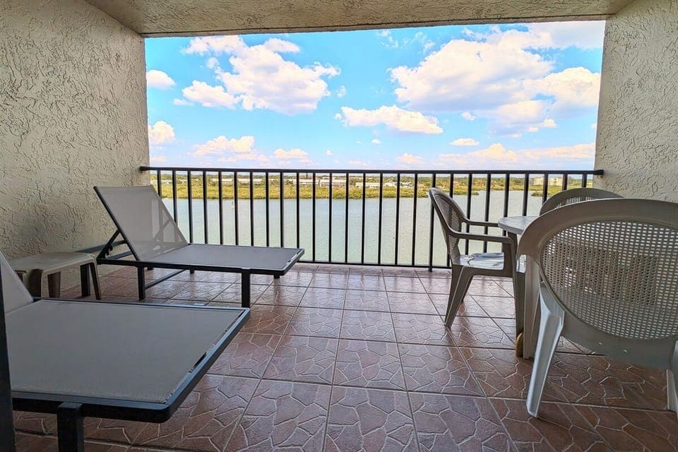 Spacious balcony