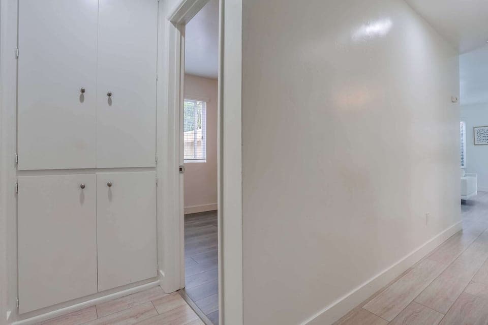 Storage at the end of the hall