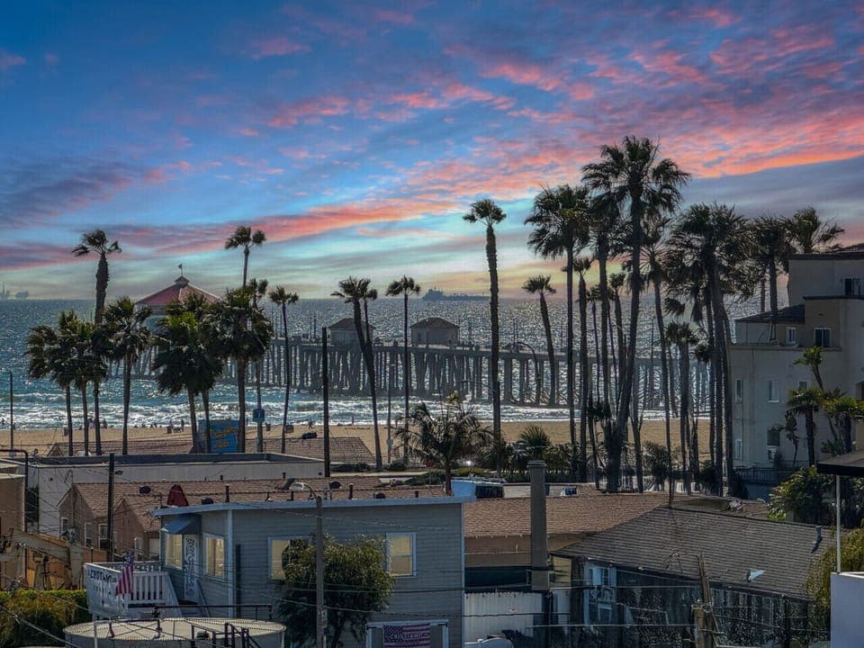 Sunsets every night from your 4th level private patio!