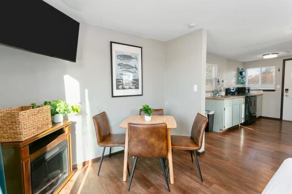 Comfortable dining space perfect for meals or morning coffee