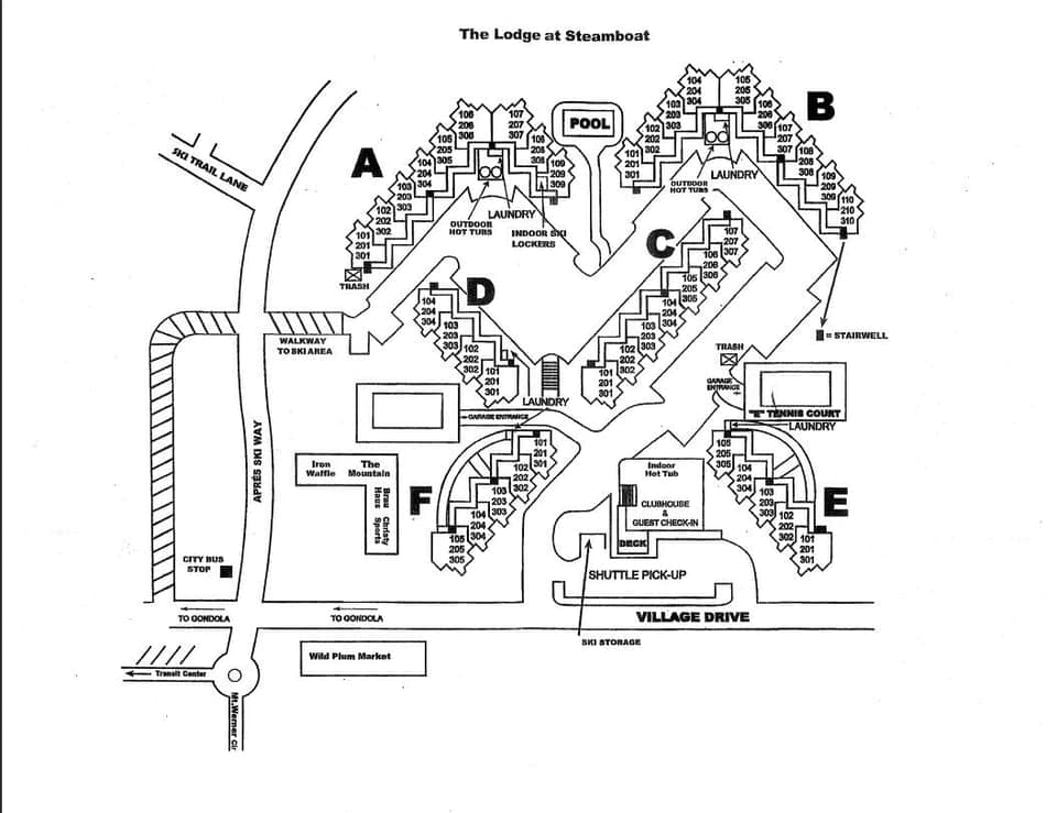 Lodge at Steamboat Property Map