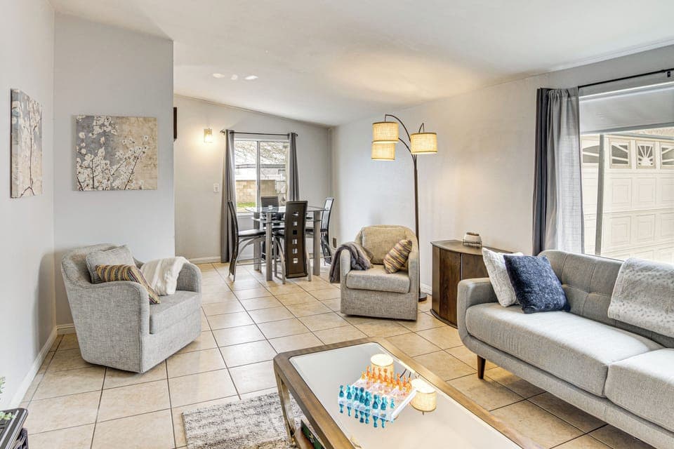 Lancaster Vacation Rental | 3BR | 1BA | 1,036 Sq Ft | 2 Steps Required