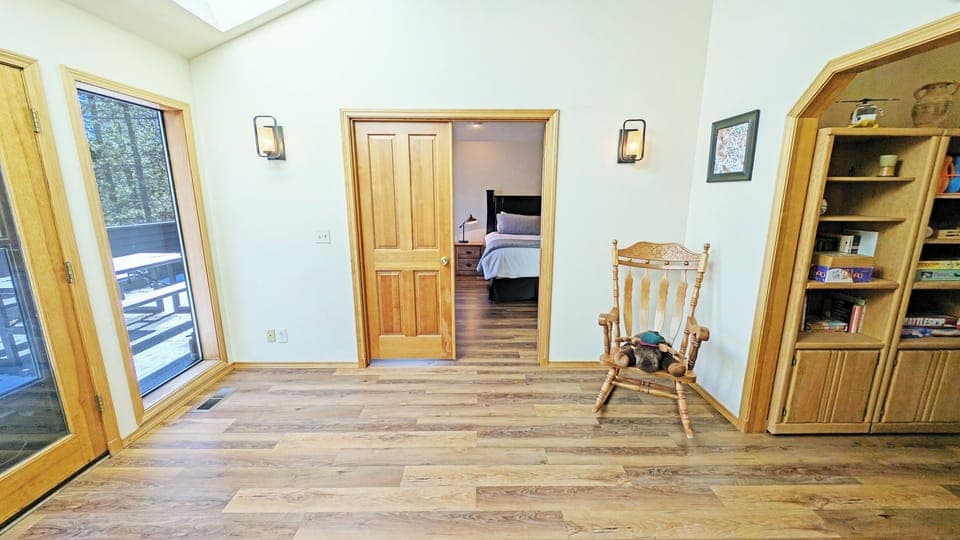 The Upstairs Primary Bedroom off the office