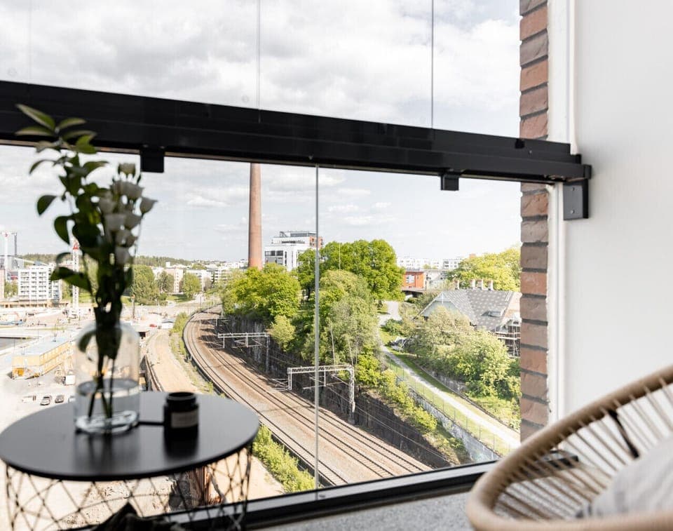Have your morning coffee while relaxing on the private balcony of your apartment