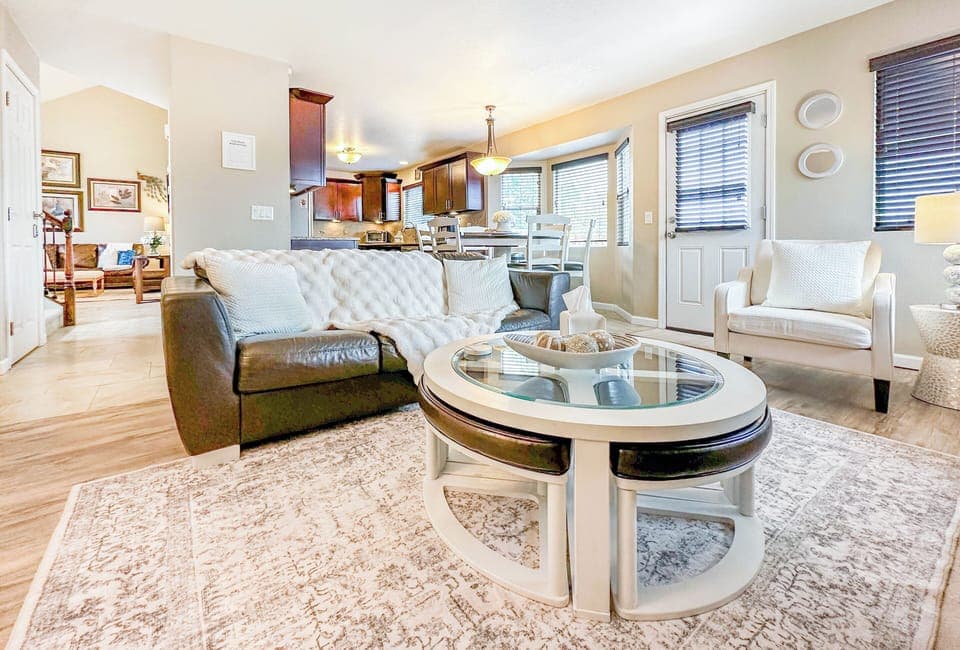 Family room with TV
