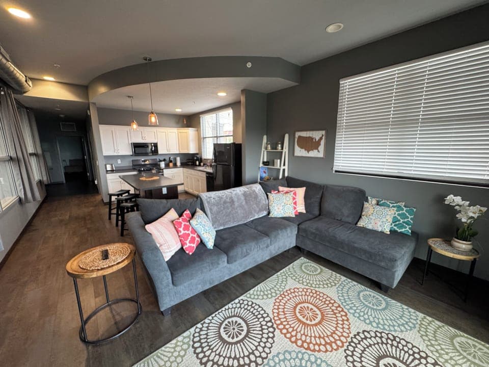 Living Room with open Kitchen 