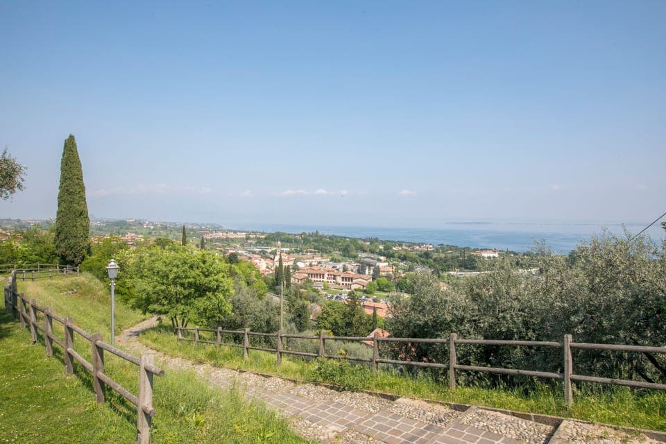 The park around the castle of Padenghe sul Garda