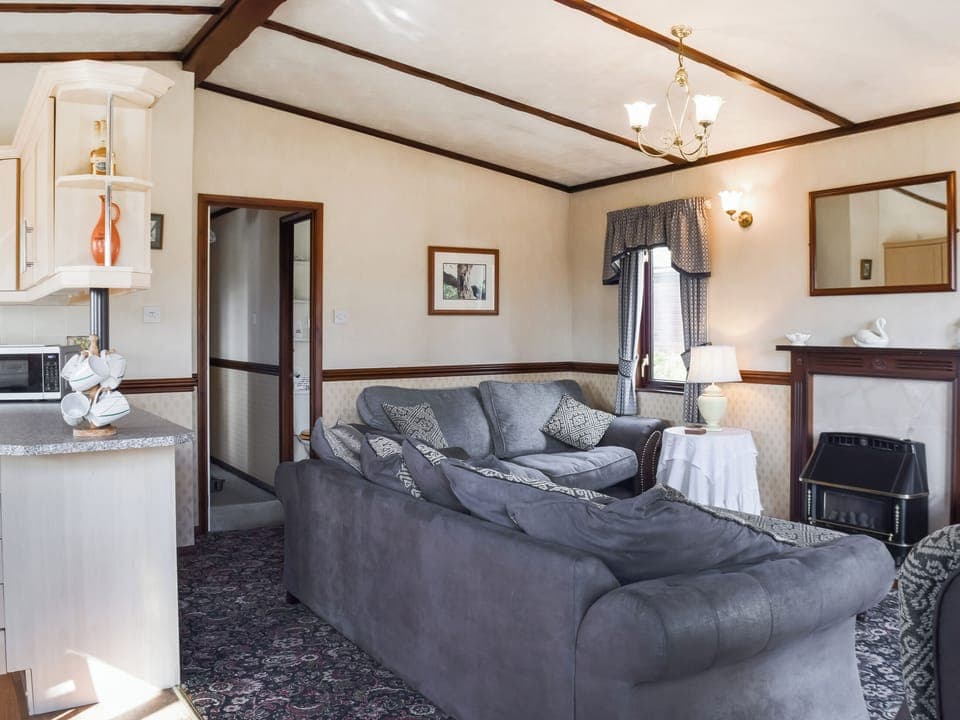 Open plan living space | Woodpecker Lodge - Swans Rest, Singleton, near Poulton-Le-Fylde