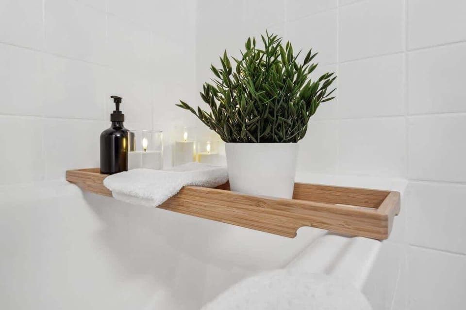 gemütliche Badewanne zum Entspannen