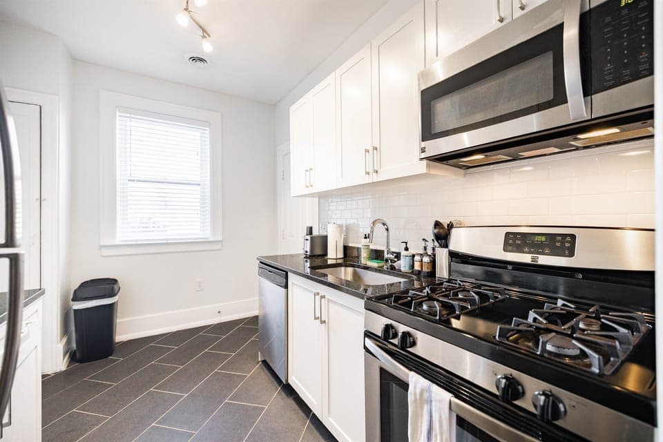 Bright, open kitchen designed for conversation and connection.