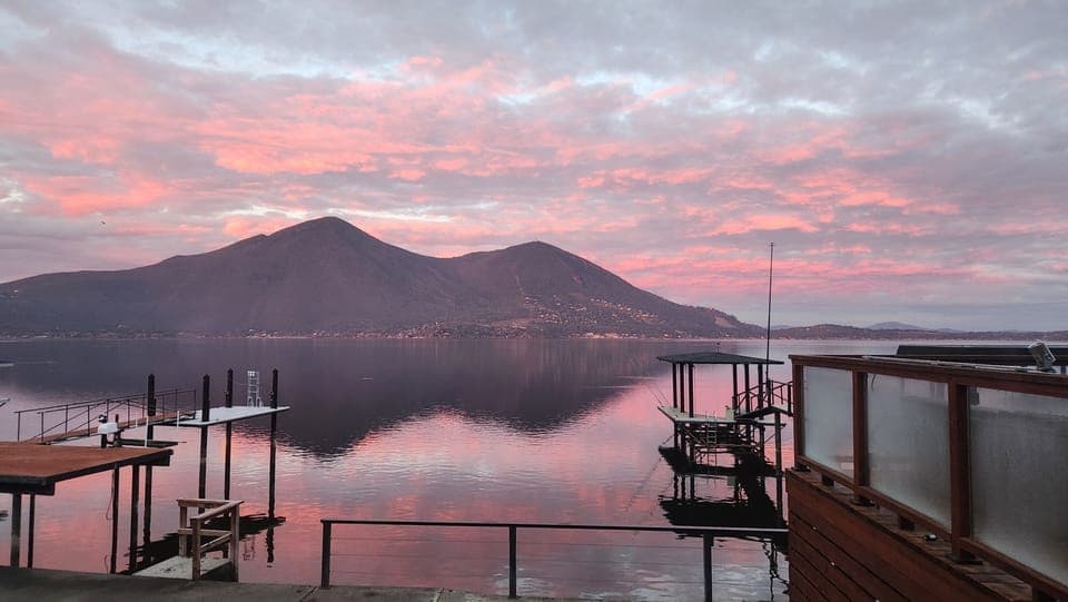 Amazing view of the lake and Mt Konocti from living room, master suite, deck