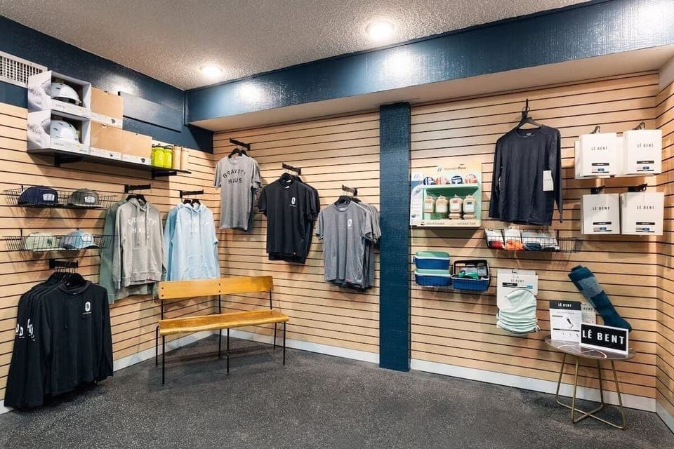 Browse curated essentials and local gear without leaving the property.
