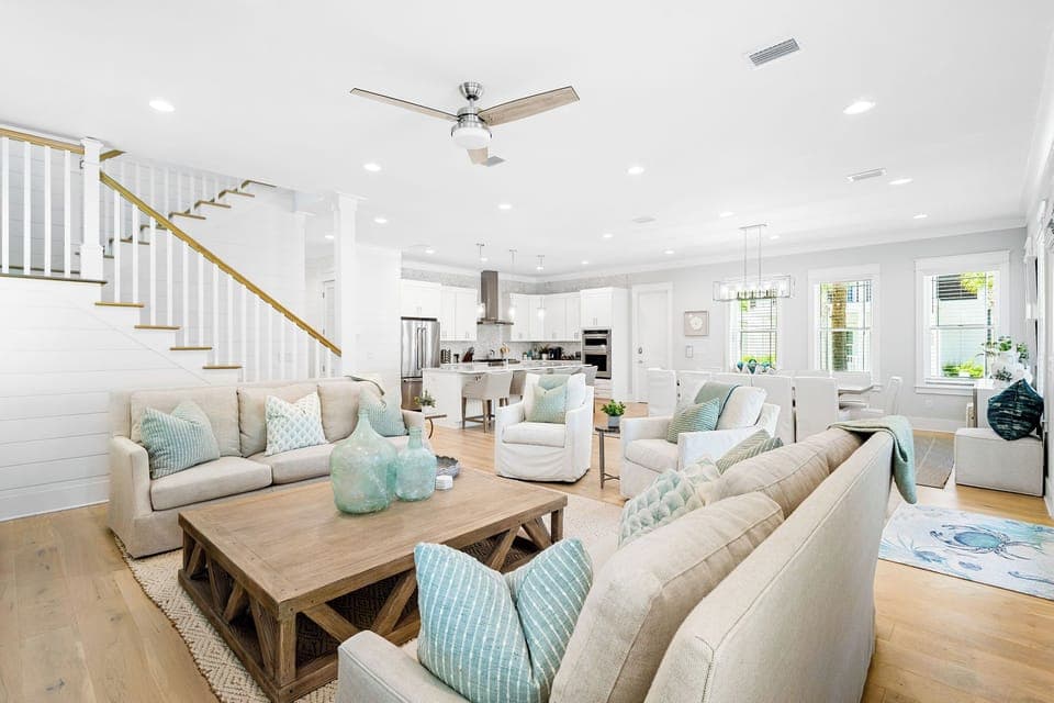 Large open concept living space.