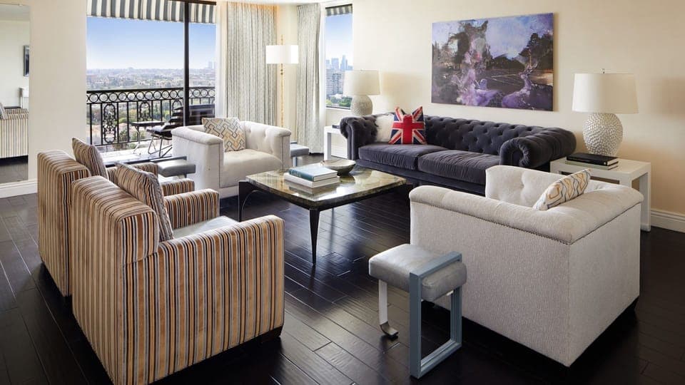 Gather on plush seating for cocktails and sunset chats.