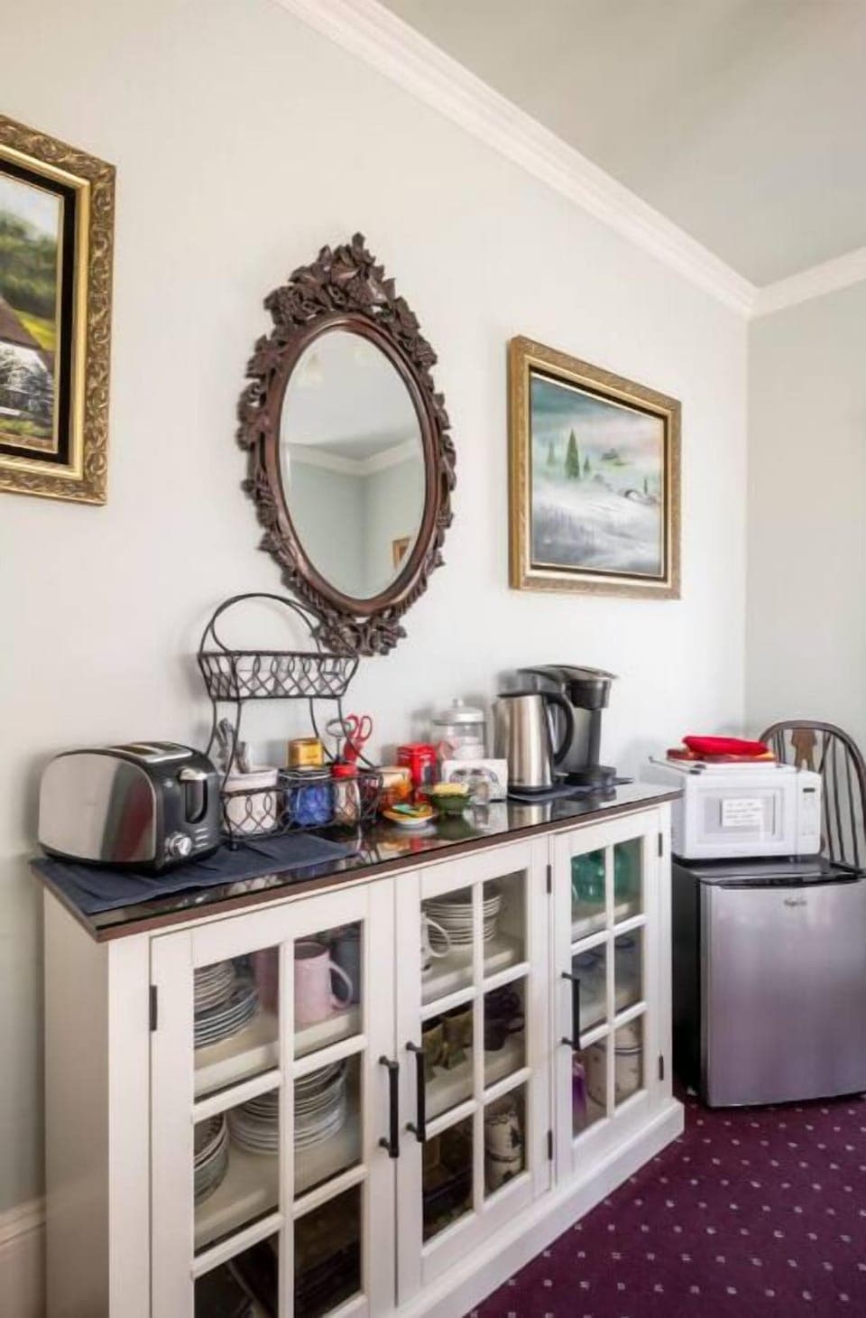 Keurig and tea station