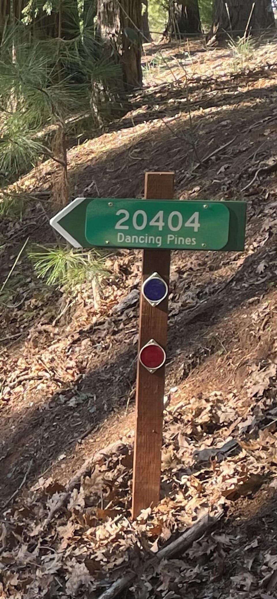 Look for our driveway sign off Wandering Hills (gravel) road