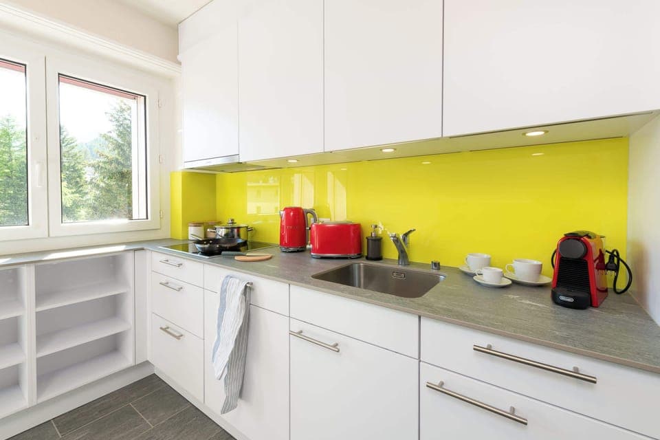 Kitchen with all you need to cook up a lunch 