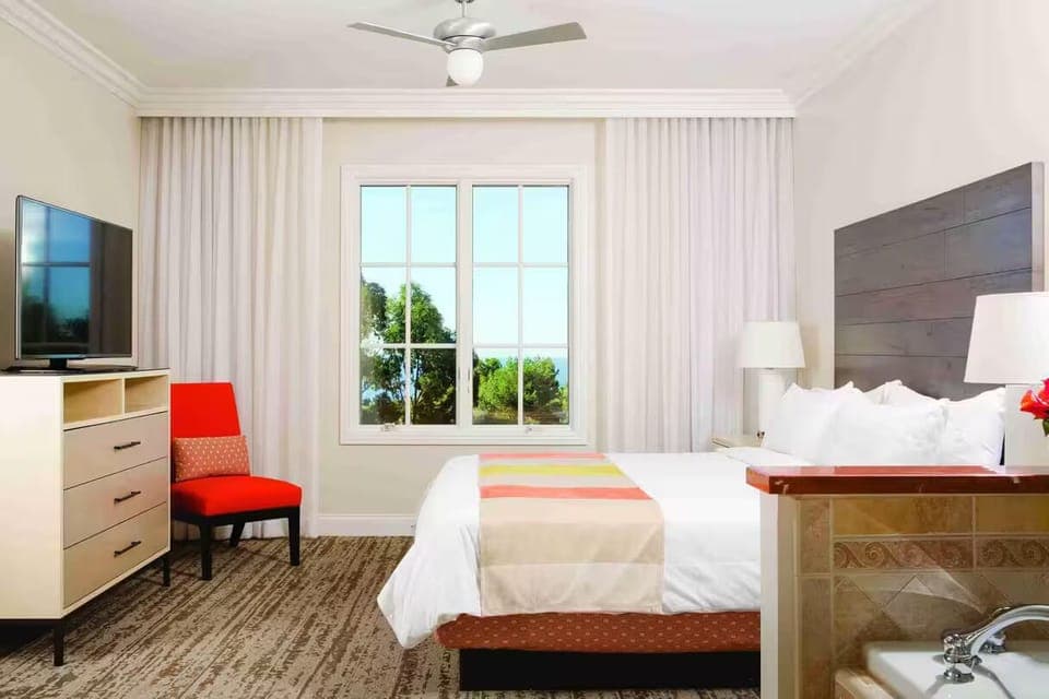 Master bedroom - great windows for ocean breezes!