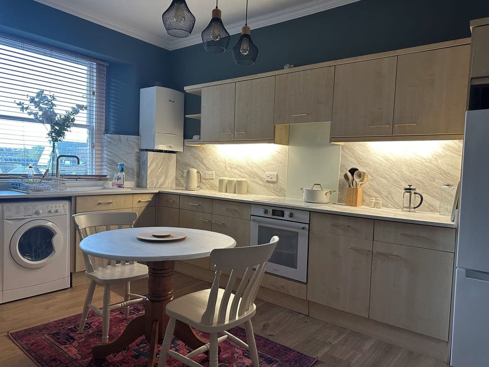 Fully equipped kitchen with everything you need for short and long stays.