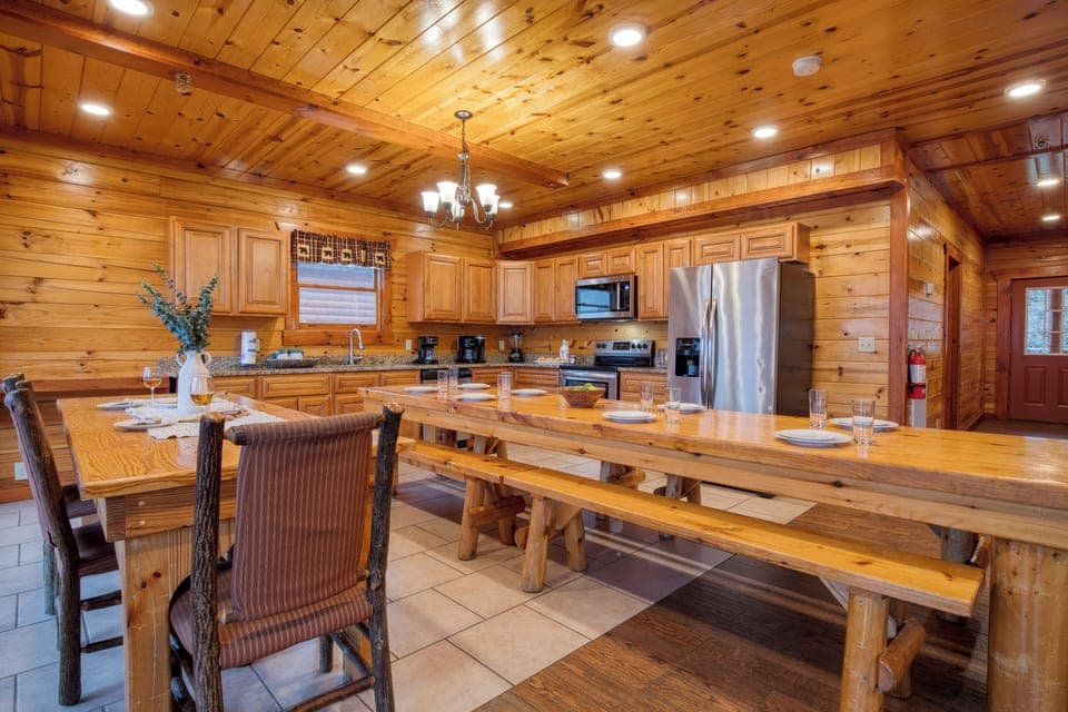 Two dining tables.
