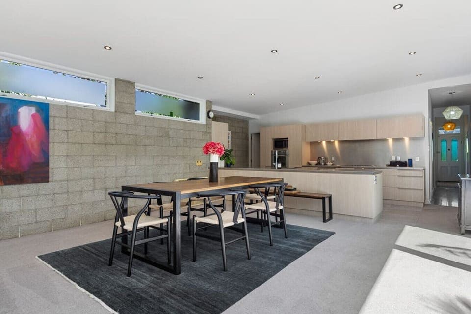Dining area, open plan living